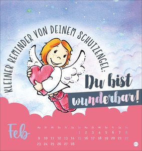 Schutzengel Postkartenkalender 2026
