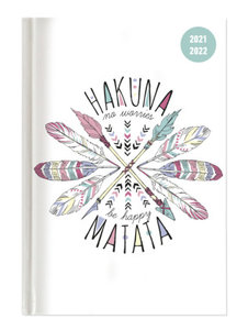 Collegetimer Hakuna Matata 2021/2022 - Schüler-Kalender A6 (10x15 cm) - Weekly - 224 Seiten - Terminplaner - Alpha Edition