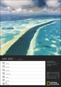 Best of National Geographic Wochenplaner Kalender 2023. Großer Foto-Wandkalender zum Eintragen. Landschaften-Kalender 2023 mit atemberaubenden Fotos. 25x35,5 cm. Hochformat.