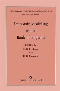 Economic Modelling at the Bank of England
