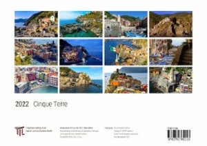 Cinque Terre 2022 - White Edition - Timokrates Kalender, Wandkalender, Bildkalender - DIN A4 (ca. 30 x 21 cm)