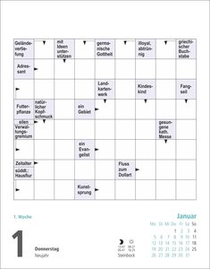 Stefan Heine Kreuzworträtsel Tagesabreißkalender 2026