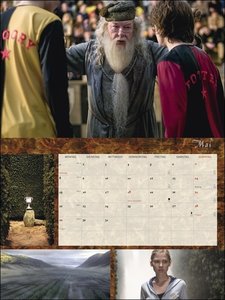 Harry Potter Broschur XL 2023. Wandkalender mit fesselnden Filmszenen aus den Harry Potter Filmen. Broschürenkalender 2023 mit Postern zum Heraustrennen. 45x30 cm. Querformat