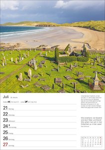 Schottland Wochenplaner 2025 - 53 Blatt mit Zitaten und Wochenchronik