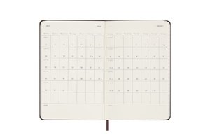 Moleskine 12 Monate Wochen Notizkalender 2024, Pocket/A6, Burgundrot