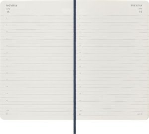 Moleskine 12 Monate Tageskalender 2024, Large/A5, Saphir