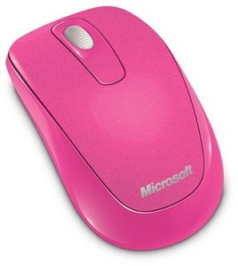 Microsoft - Wireless Mobile Mouse 1000 USB, magenta pink
