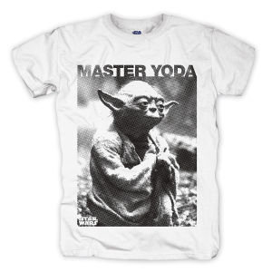 T-Shirt Master Yoda Photo, Größe XL, weiß