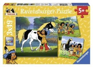 Ravensburger 09341 - Yakaris beste Freunde, Puzzle 3x49 Teile