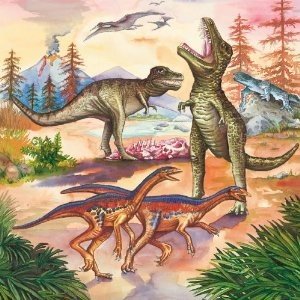 Ravensburger 09304 - Faszinierende Dinosaurier, 3 x 49 Teile Puzzle