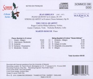 Piano Quintet/String Quartet \'Voces Intimae\'
