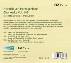 Chorwerke. Vol.1-3, 3 Audio-CDs