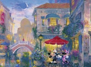 WD: Minnie und Mickey in Venedig. Puzzle 500 Teile.