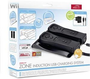 ZONE Ladestation für Wiimotes(R) - Induction USB-Charging System, schwarz