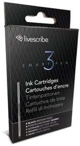 Livescribe Ersatzminen für Livescribe 3 Smartpen, Ink Cartridges, 8er-Pack , schwarz