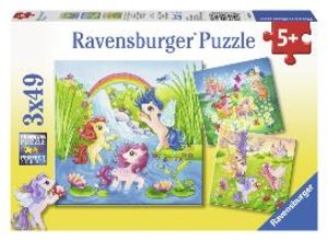 Ravensburger 09306 - Ponys im Märchenland, Puzzle, 3x49 Teile