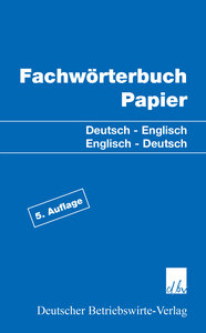 Fachwörterbuch Papier.