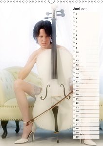 Weißes Cello auf Reisen