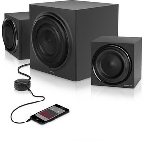 QUANUM 2.1 Subwoofer System, Lautsprecher-System, schwarz