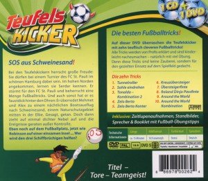 Die Teufelskicker - SOS aus Schweinesand!, 1 Audio-CD + 1 DVD