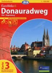 BVA Radreisekarte EuroVelo 6, Donauradweg - Ulm - Regensburg