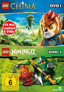 LEGO Legends of Chima DVD 1+Ninjago DVD 1 (2 DVD