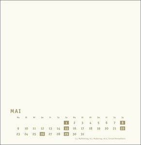 Bastelkalender gold groß 2022