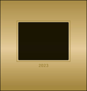 Foto-Bastelkalender Gold 2023 - Do it yourself calendar 21x22 cm - datiert - Kreativkalender - Foto-Kalender - Alpha Edition