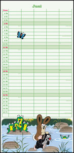 Der kleine Maulwurf 2023 Familienplaner - Familien-Timer - Termin-Planer - Kinder-Kalender - Familien-Kalender - 22x45