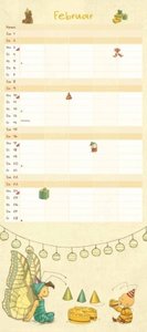 Die kleine Hummel Bommel Familienkalender 2025 – Familienplaner mit 5 Spalten – Format 22 x 49,5 cm – Von Britta Sabbag & Maite Kelly – Illustriert von Joëlle Tourlonias