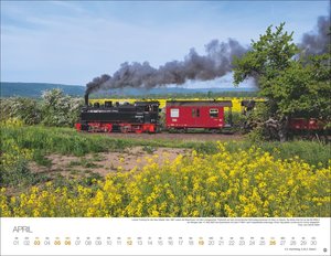 Feurige Dampfloks Posterkalender 2026