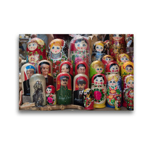Premium Textil-Leinwand 45 cm x 30 cm quer Matrjoschka, Matroschka,Babuschka-Puppe