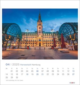 Hansestadt Hamburg Postkartenkalender 2025