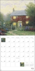 Land of Light Broschurkalender 2024. Kunstvoller Wandkalender mit idyllischen Gemälden. Einzigartiger Kunstkalender mit Bildern von Thomas Kinkade . 29,5 x 30 cm, ausgeklappt 29,5 x 60 cm.