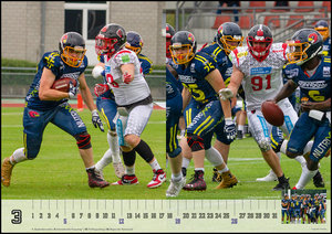American Football in Deutschland 2023 - Foto-Kalender - Wand-Kalender - 42x29,7 - Sport