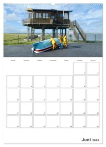 Wangerooge - Glücksort für Groß und Klein (Wandkalender 2024 DIN A2 hoch), CALVENDO Monatskalender