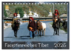 Facettenreiches Tibet (Tischkalender 2025 DIN A5 quer), CALVENDO Monatskalender