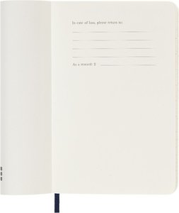 Moleskine 12 Monate Wochen Notizkalender 2024, Pocket/A6, Saphir