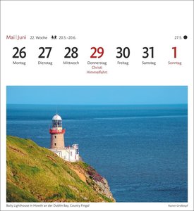 Irland Sehnsuchtskalender 2025 - Wochenkalender mit 53 Postkarten