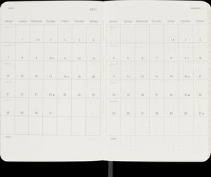 Moleskine 12 Monate Tagesnotizkalender 2025, P/A6