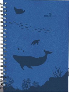Wochenplaner Nature Line Ocean 2024 - Taschen-Kalender A5 - 1 Woche 2 Seiten - Ringbindung - 128 Seiten - Umwelt-Kalender - mit Hardcover - Alpha Edition