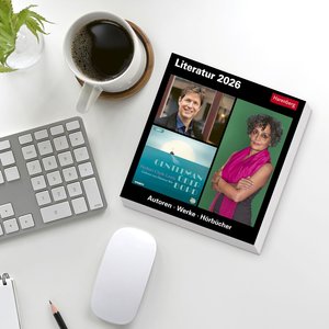 Literatur Tagesabreißkalender 2026 - Kulturkalender - Autoren, Werke, Hörbücher