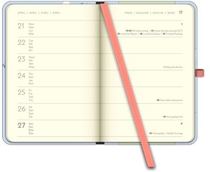GreenLine Diary Happy Vibes 2025 - Buchkalender - Taschenkalender - 10x15