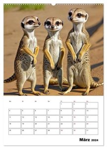 Mit Tieren hinein in das neue Jahr (hochwertiger Premium Wandkalender 2024 DIN A2 hoch), Kunstdruck in Hochglanz