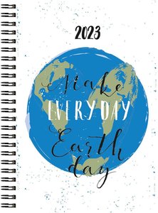 Wochenbuch 2023 - Make Everyday Earth Day - Bürokalender 13,7x19,6 cm - 1 Woche auf 2 Seiten - robuster Kartoneinband - Notizheft - 758-1140