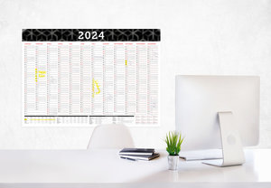 Großer Wandkalender 2022 in DIN A1 (84 x 59,4 cm) gefalzt, fürs Büro.