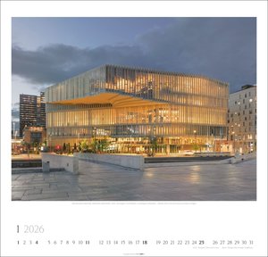 Moderne Architektur Kalender 2026