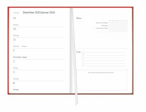 Kalenderbuch A6 koralle 2026