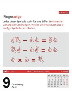Meyers Grips-Gymnastik Tagesabreißkalender 2026