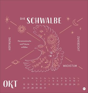 Krafttiere Postkartenkalender 2026